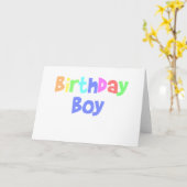 Carte Birthday Boy (Fleur jaune)
