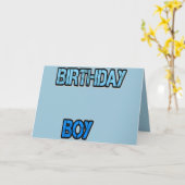 Carte Birthday Boy (Fleur jaune)