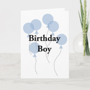 Carte Birthday Boy