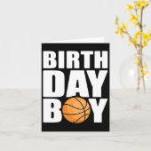 Carte Birthday Boy Bysketbyll Theme Party Future Bysketb (Fleur jaune)