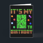 Carte Birthday Boy Kids C'est mon 8ème anniversaire Game<br><div class="desc">Birthday Boy Kids C'est mon 8ème anniversaire Gamer Pixel</div>