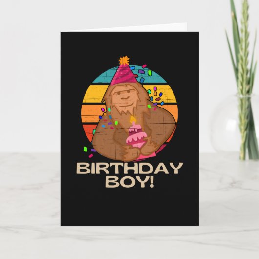 Carte Birthday Boy Little Bigfoot (Devant)
