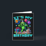 Carte Birthday Boy Son 5e Anniversaire Gamer Pixel Numér<br><div class="desc">Birthday Boy Son 5 Anniversaire Gamer Pixel Numéro</div>