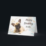 Carte Birthday Brother Cute<br><div class="desc">Custom Birthday</div>