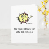 Carte Birthday Cake (Fleur jaune)