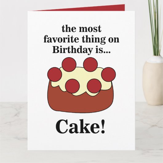 Carte Birthday Cake Party (Devant)
