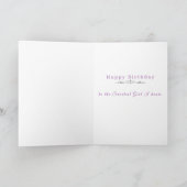 Carte Birthday Cake Purple Pansies Hydrangea Birthday (Intérieur)