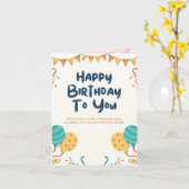 Carte birthday card (Fleur jaune)