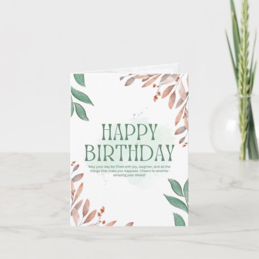 Carte birthday card (Devant)