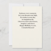 Carte Birthday card (Dos)