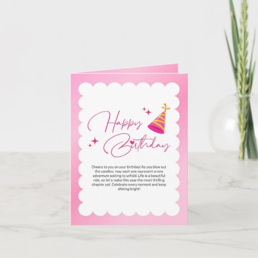 Carte birthday card (Devant)