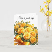 Carte Birthday Card (Fleur jaune)