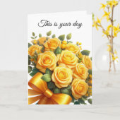 Carte Birthday Card (Fleur jaune)
