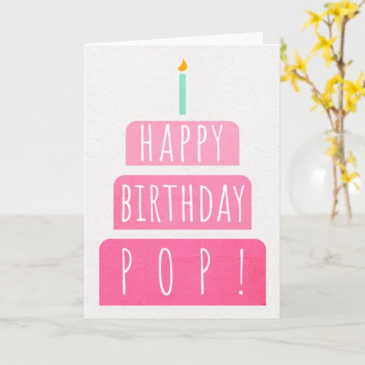 Carte Birthday Card (Fleur jaune)