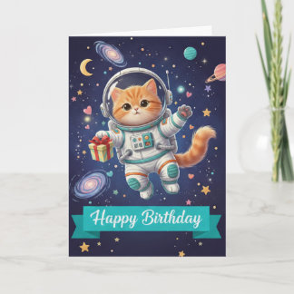 Carte birthday card cat for women