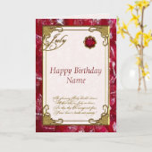 Carte Birthday card de July (Fleur jaune)