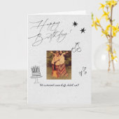 Carte Birthday card for friend (Fleur jaune)