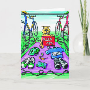 Carte Birthday Card for Triathlte