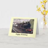 Carte Birthday Card - L & N W R Tank Engine (Fleur jaune)