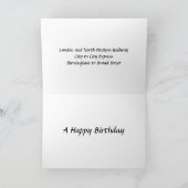 Carte Birthday Card - L & NWR City to City Express (Intérieur)
