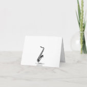 Carte Birthday Card love Music Gold (Dos)