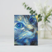 Carte Birthday Cat Flat Card (Debout devant)