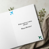 Carte Birthday Cat Pilot Aviator Cool Funny Aviation