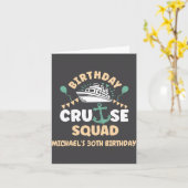 Carte Birthday Cruise Squad  (Fleur jaune)