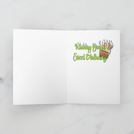 Carte Birthday cupcake (Intérieur)