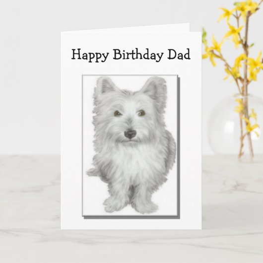 Carte Birthday Dad Card (Fleur jaune)