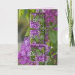 CARTE BIRTHDAY - DAUGHTER - LAVENDER LILACS<br><div class="desc">SEE SAME IMAGE FOR OTHER FEMALE BIRTHDAYS</div>