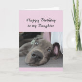 Carte Birthday DaughterFun Chien définition de Relax Hum (Devant)