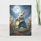 Carte Birthday Daylight Saving Time Bunny (Devant)