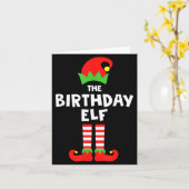 Carte Birthday Elf Matching Group Family Holiday Christm (Fleur jaune)