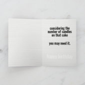 Carte "birthday extinction guisher greting" (Intérieur)