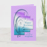 Carte Birthday for grandfather, modern and chic<br><div class="desc">Birthday card for a grandfather. A modern card with interlocking rectangles. A lovely verse inside completes this birthday card to say to your grandfather a 'happy birthday".</div>