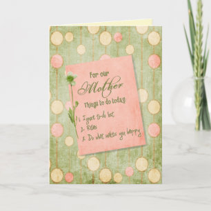 Carte birthday for mother from kids