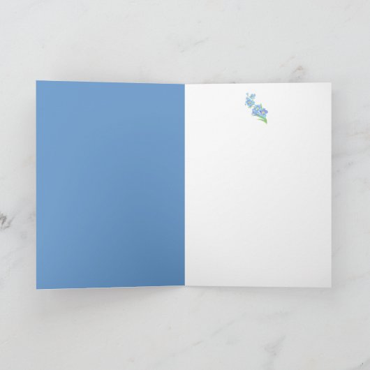Carte Birthday Forget me nots (Intérieur)