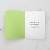 Carte Birthday Frog Catching a Fly (Intérieur)