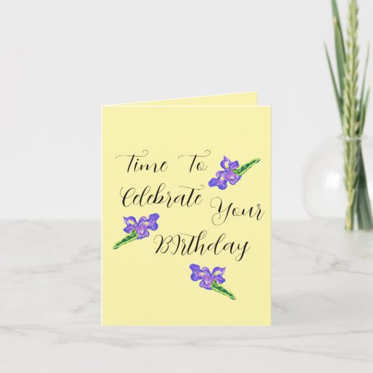 Carte Birthday G Card : Time To Shine . (Devant)