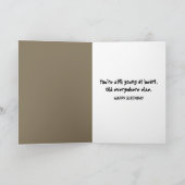 Carte Birthday Getting Old Humor Basset Hound  (Intérieur)