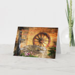 Carte Birthday Granddaughter - Rustic Pump and Well<br><div class="desc">English Scenes series
A hand-lever water pump,  well and old carte-wheel bask in the last rays of the dying day - A typical olde-worlde rustic English scene taken in the late summer.



Image code: hrcol152</div>