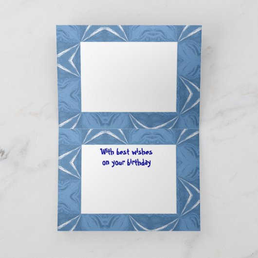 Carte Birthday Greetings (Intérieur)