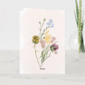 Carte Birthday Greetings Card (Dos)