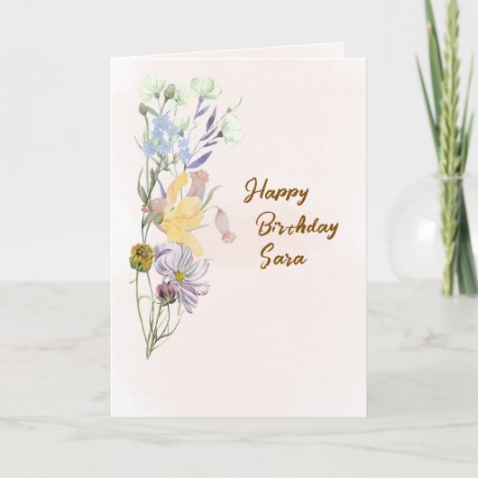 Carte Birthday Greetings Card (Devant)