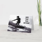 CARTE *BIRTHDAY* GREETINGS ***SURF STYLE*** JUST FOR YOU (Devant)