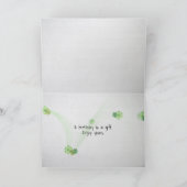 Carte Birthday guitar with aster wildflowers (Intérieur)