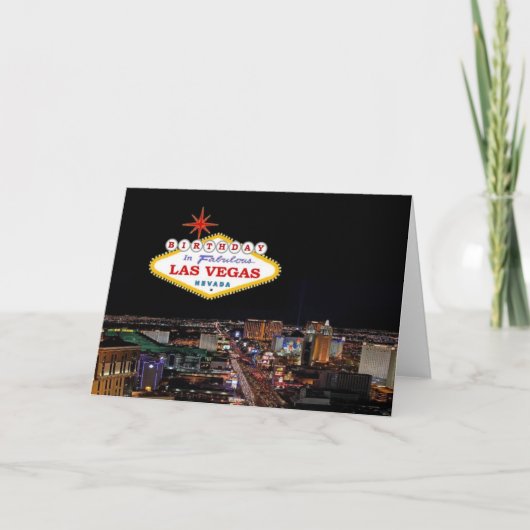 Carte Birthday in Fabulous Las Vegas Card (Devant)