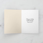 Carte Birthday Lily of the Valley on Abstract (Intérieur)