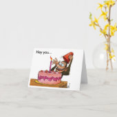 Carte birthday_monkey, hé vous… (Fleur jaune)